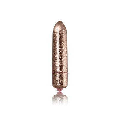 Vibratore proiettile in cristallo smerigliato Fleurs - Oro rosa