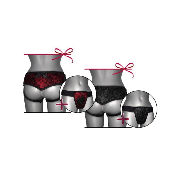 Cintura lusso nera con retro S - XL