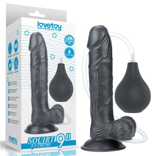 Dildo che spruzza 10 nero