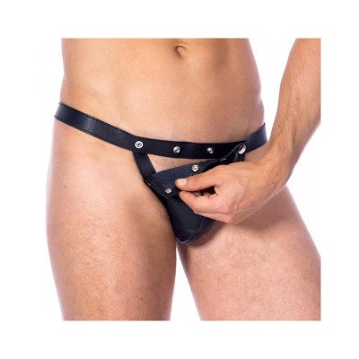 Panty Masculino de Cuero Talla Unica