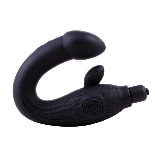Massaggiatore prostatico in silicone nero da 29 cm