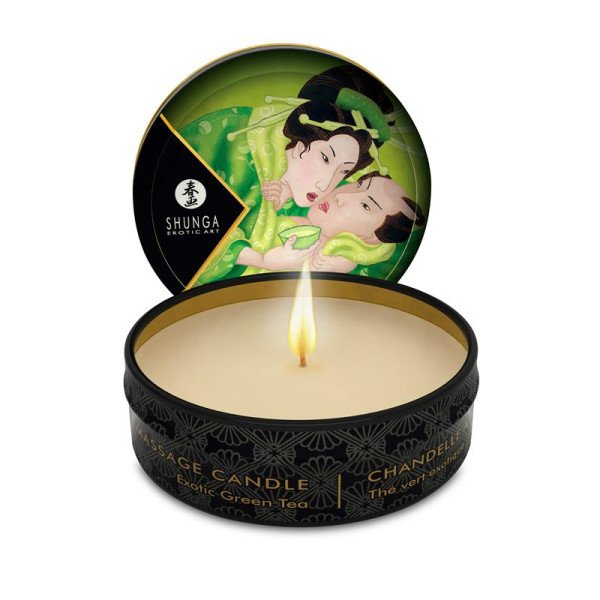 Shunga Mini Candela Massaggio Tè Verde