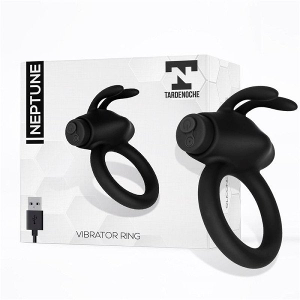 Anello vibrante Neptune in silicone ricaricabile tramite USB