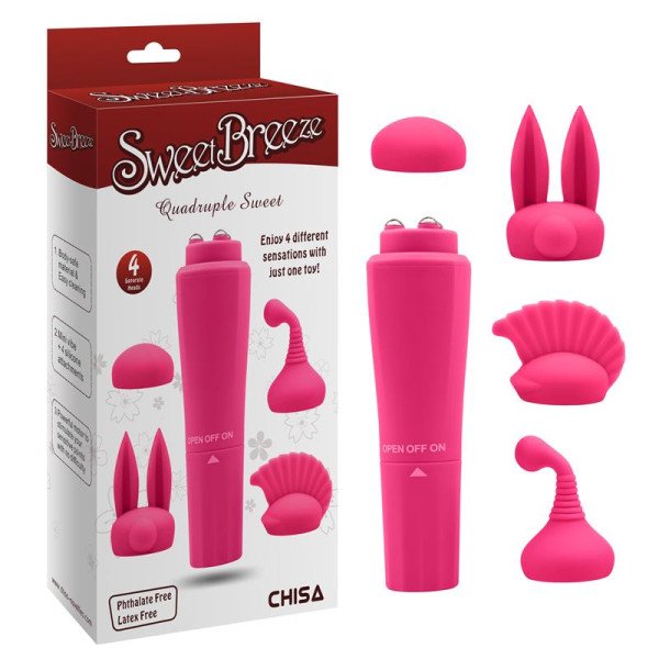 Stimolatore a 4 Testine Sweet