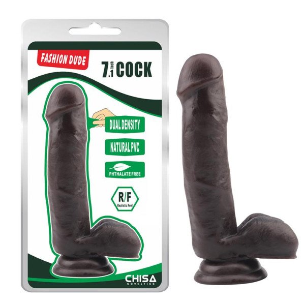 Dildo Dual Density Fashion Dude 17,8 x 4 cm Marrone  Dildo Dual Density Fashion Dude 17,8 x 4 cm Marrone