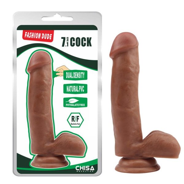 Dildo Dual Density Fashion Dude 17,8 x 4 cm Latino  Dildo a doppia densità Fashion Dude 17,8 x 4 cm Latino