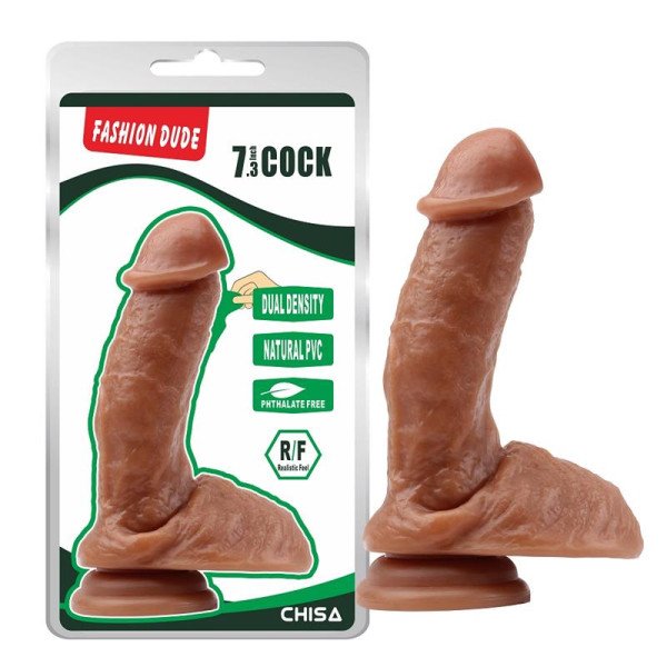 Dildo Dual Density Fashion Dude 18,5 x 4,3 cm Latino