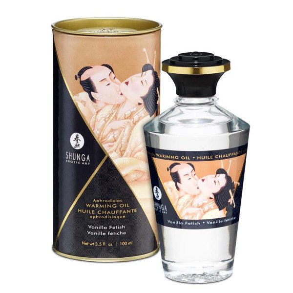 Shunga Warming Massage Oil Aroma di vaniglia