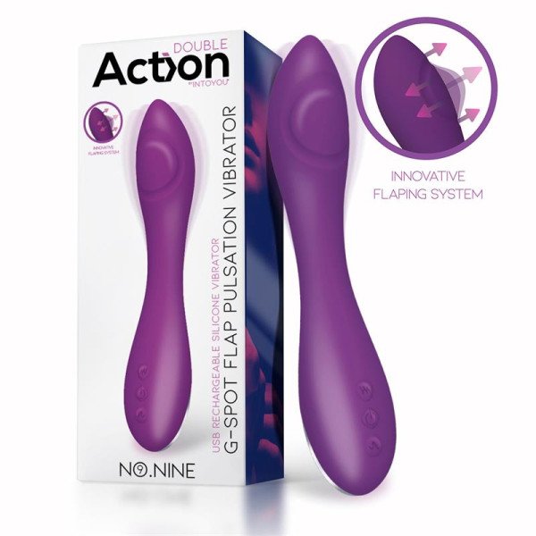 No. Nove G-Spot Vibratore Flap Funzione Magnetica USB Silicone