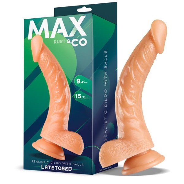 Kurt Dildo Realistico con Testicoli in Carne 9,4 - 24 cm