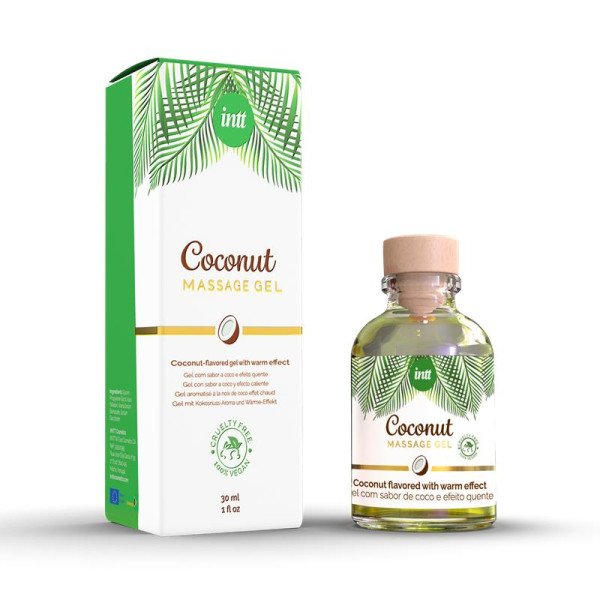 Gel Massaggio al Cocco 100% Vegan e Baciabile da 30 ml