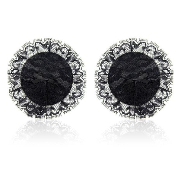 Coprisedili per capezzoli con pizzo nero