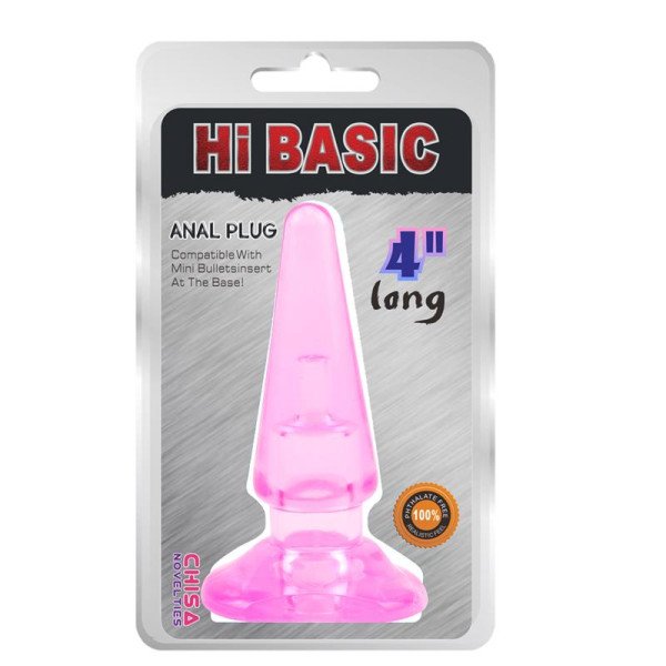 Plug anale SASSY-Rosa 10,4 x 3,2cm