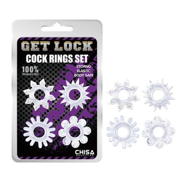 Cock Rings Set-Trasparente