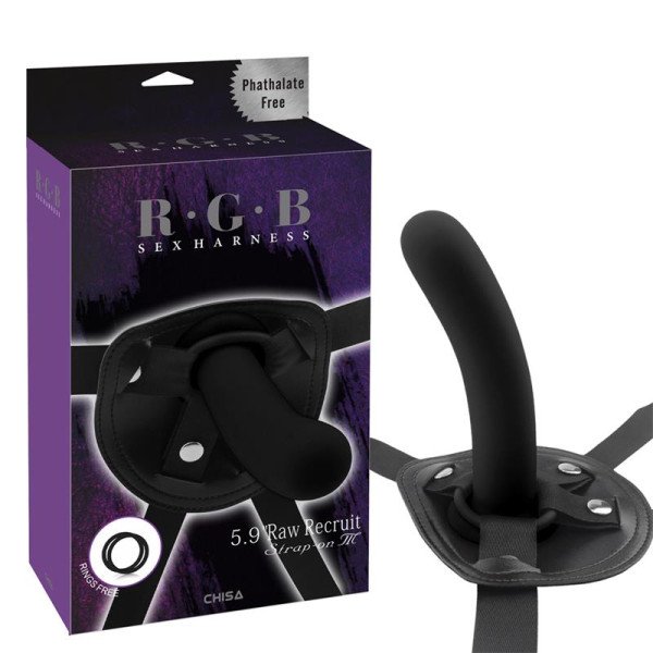 Strap-On con Dildo Raw Recruit Taglia M Nero