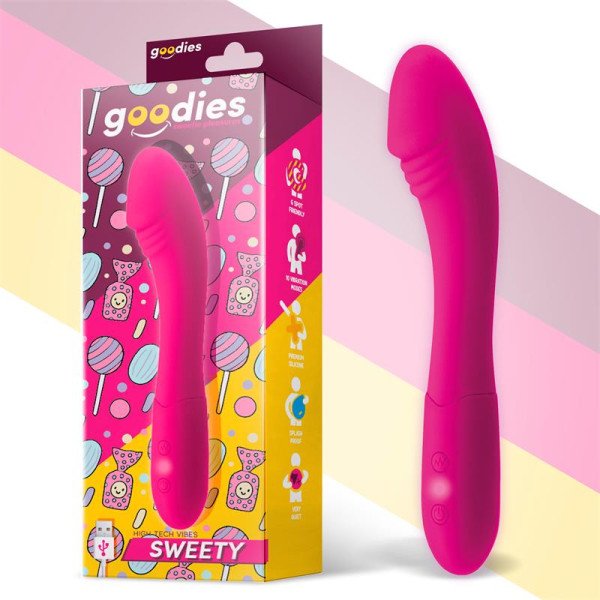 Sweety G-Spot Vibe USB in silicone fucsia.