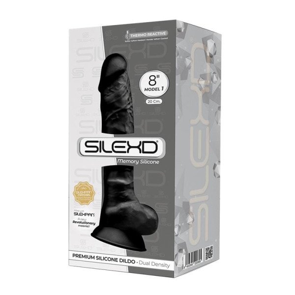 Dildo Doppia Densità Mod. 1 - 8 Nero