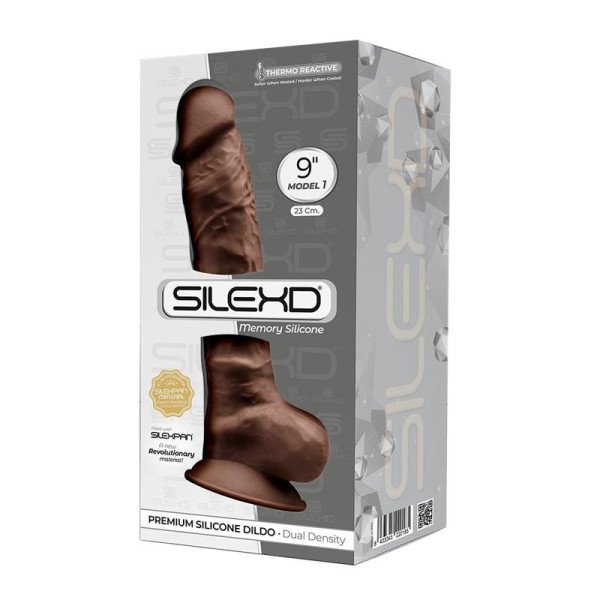 Dildo Doppia Densità Mod. 1 - 9 Marrone