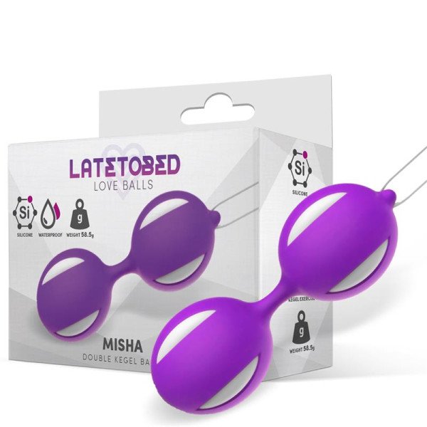 Misha Double Kegel Balls Silicone Viola