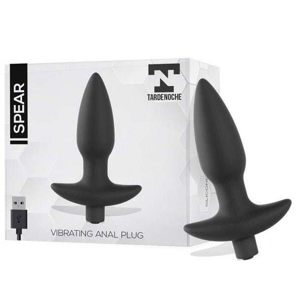 Plug anale vibrante Spear USB in silicone