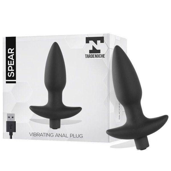 Spina anale vibrante Spear USB in silicone