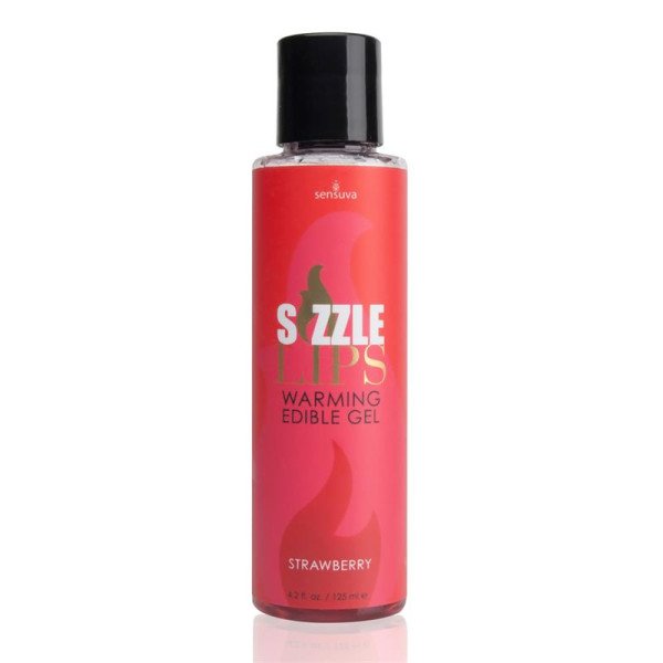 Sizzle Lips Gel Riscaldante Commestibile Fragola 125 ml