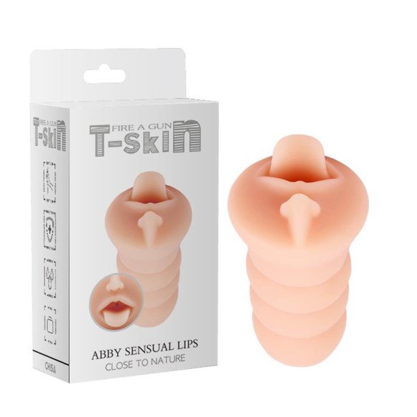 Masturbatore Abby Sensual T-Skin 15 cm Carne
