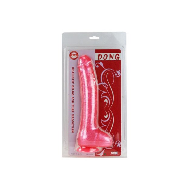 Dildo con ventosa rosa per danza