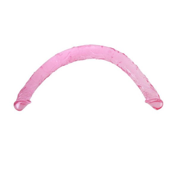 Doppio dildo rosa 44 cm