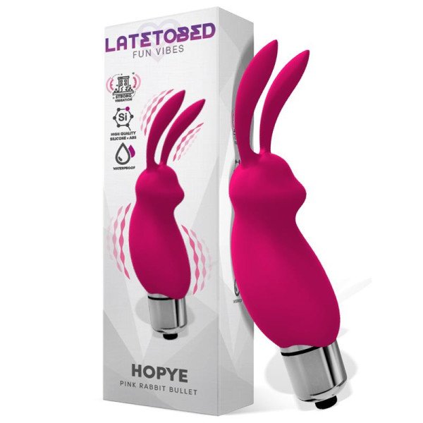 Pallottola vibrante Hopye Rabbit in silicone rosa