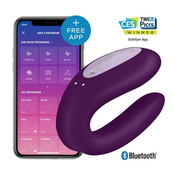 Coppia Vibe con APP Double Joy Violet