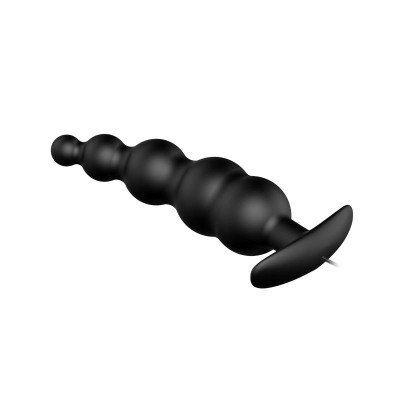 Vibrador Anal Burbujas Negro con Control Remo cl70