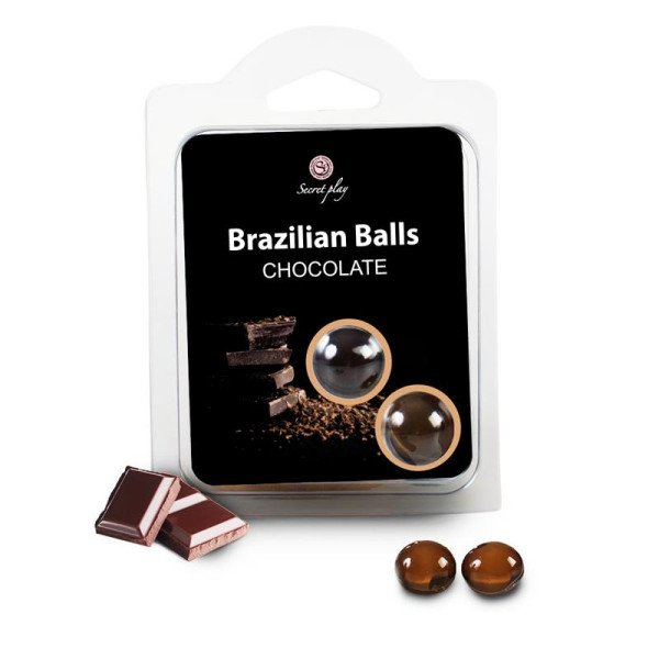 Due palline brasiliane al cioccolato.