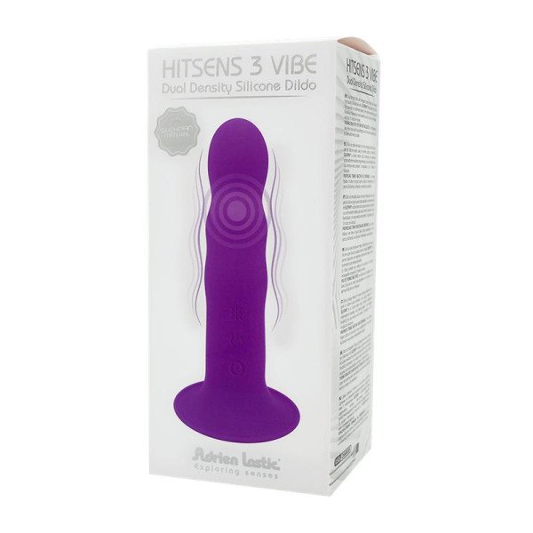 Dildo a doppia densità con vibrazione viola