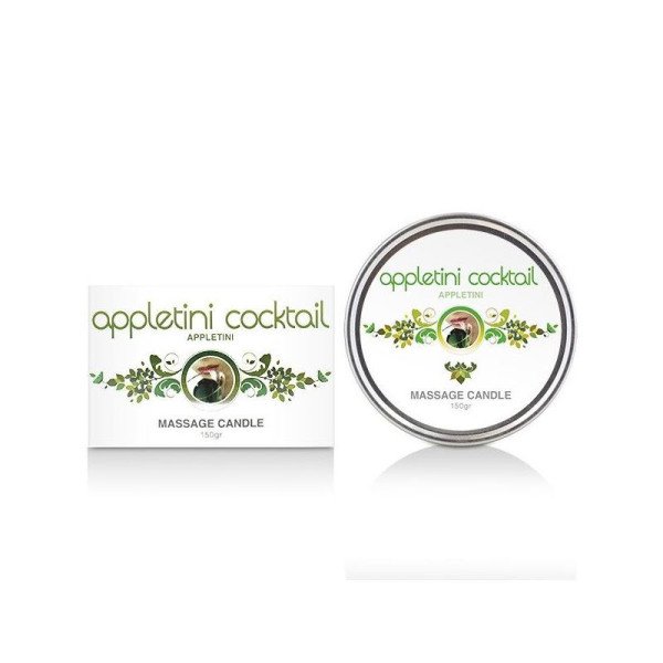 Candela Massaggio Appletini Cocktail 150 gr  Candela da massaggio al cocktail Appletini da 150 gr