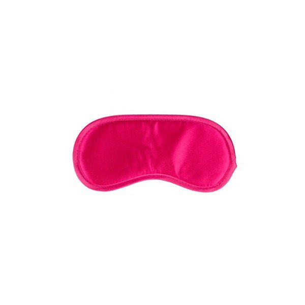 Maschera per gli occhi in raso rosa