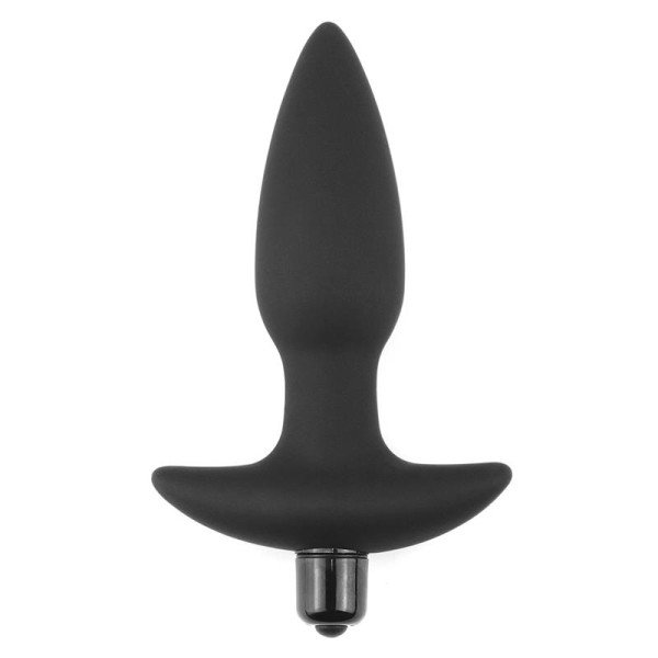 Butt Plug Fantasy Plug con Vibrazione Nero