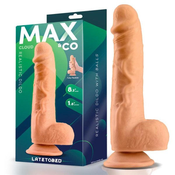 Dildo realistico Cloud con testicoli 8,3 colore carne