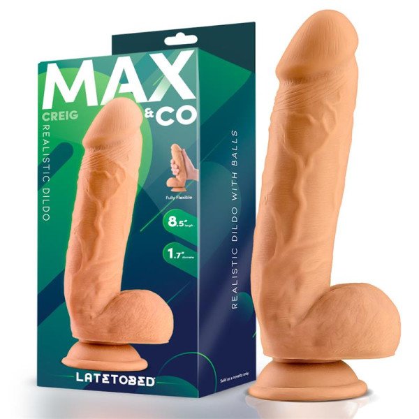 Creig dildo realistico con testicoli 8,5 color carne
