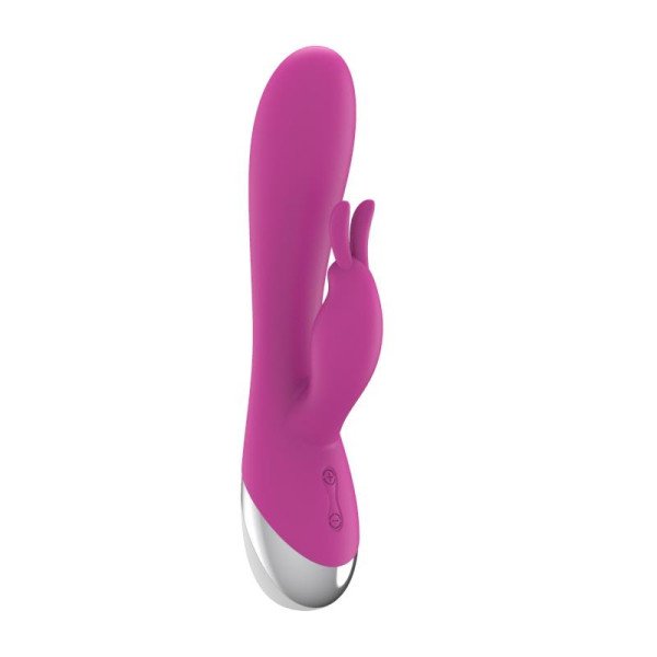 Vibratore Rabbit USB in silicone rosa