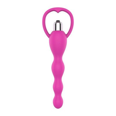 Cadena Anal con Vibracion Rosa