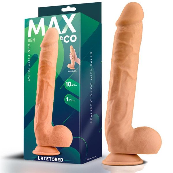 Ben Dildo Realistico con Testicoli 25,9 cm Carne