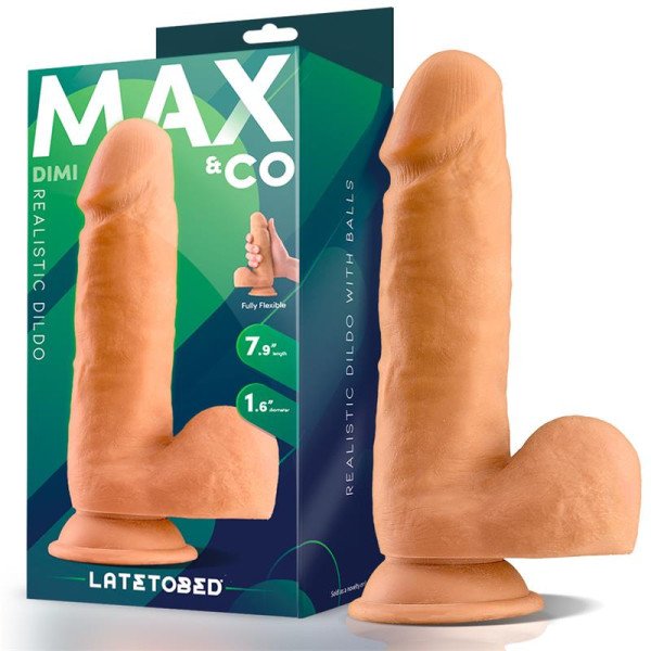 Dimi Dildo realistico con testicoli 20 cm Carne