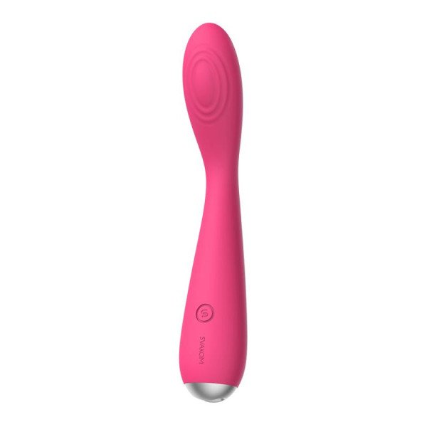 Iris vibratore G-Spot USB in silicone rosso prugna