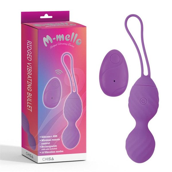 Ovetto vibrante telecomandato in silicone USB cm 19