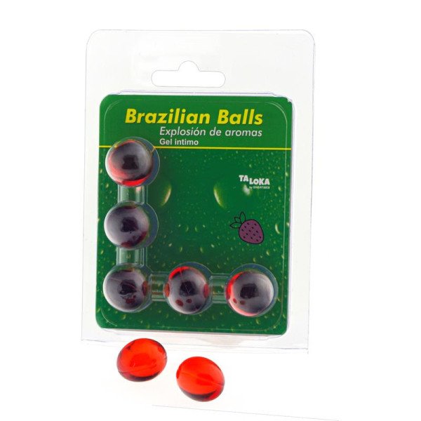 Set di 5 palline brasiliane gusto fragola