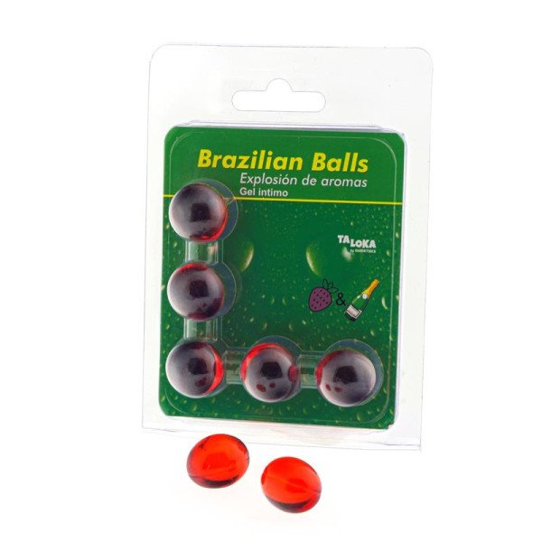 5 Brazilian Balls Explosion Aroma di Fragola-Champagne