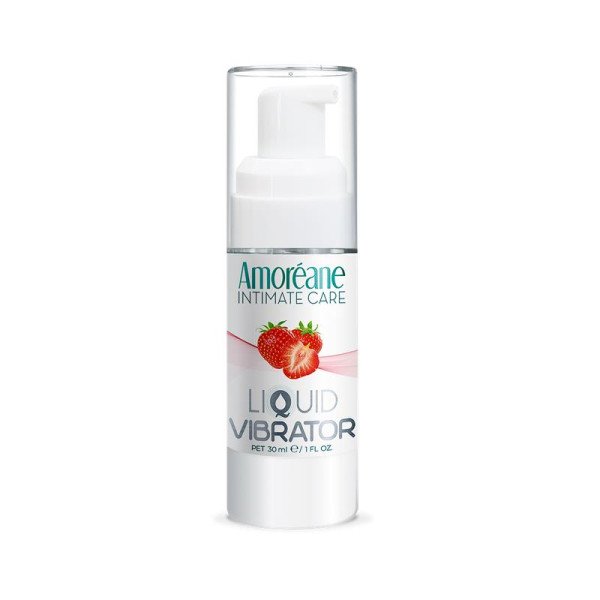 Vibratore liquido al gusto di fragola 30 ml
