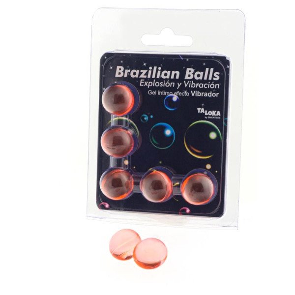 Set da 5 palline brasiliane in gel effetto vibrazione