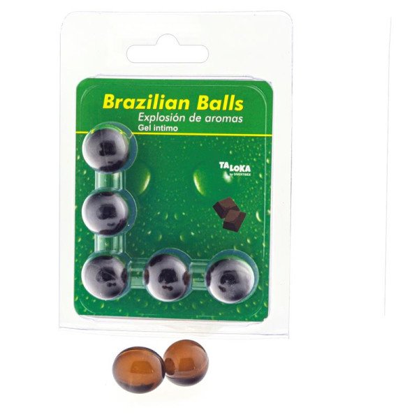 Confezione da 5 Brazilian Balls gusto cioccolato